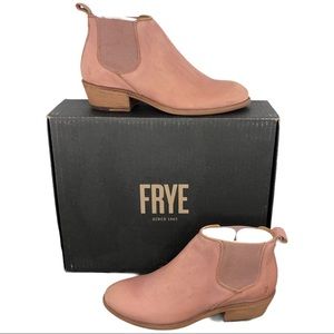 🆕 FRYE Carson Chelsea Ankle Boots Pale Blush Pink